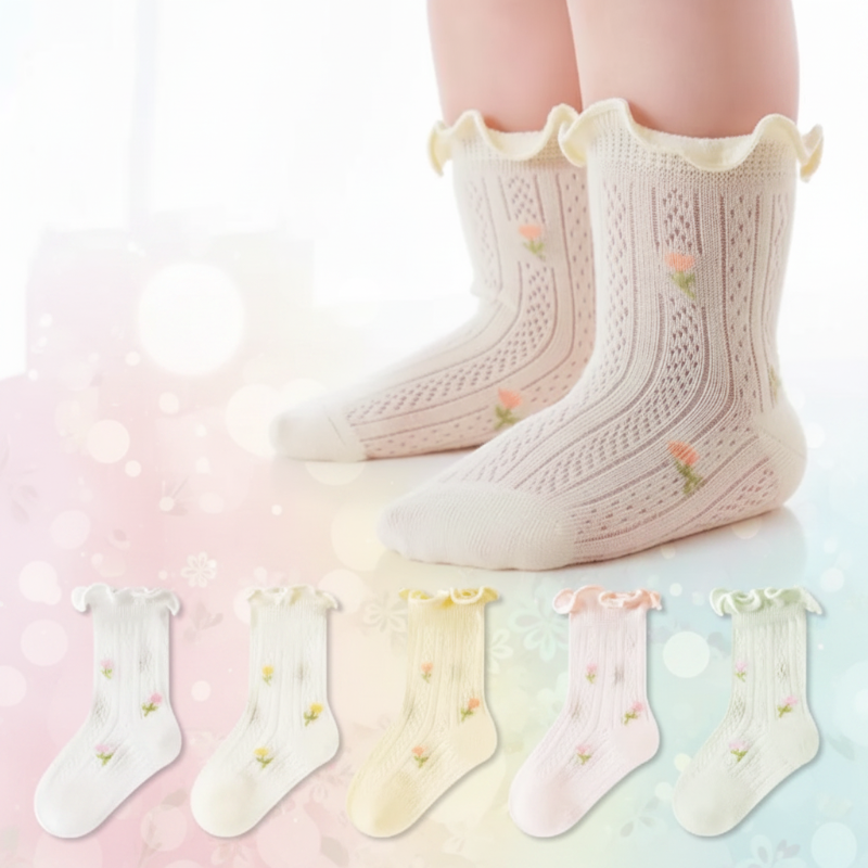 HappyToes – Coloridos y adorables – Calcetines para bebé (juego de 5)