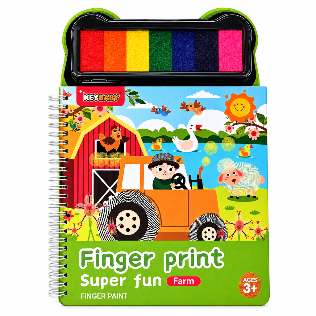 FingerArt – Creativo y colorido: libro de pinturas con los dedos para niños