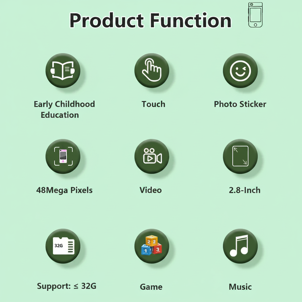 KiddoPhone – Educativo e interactivo: smartphone infantil con cámara y juegos