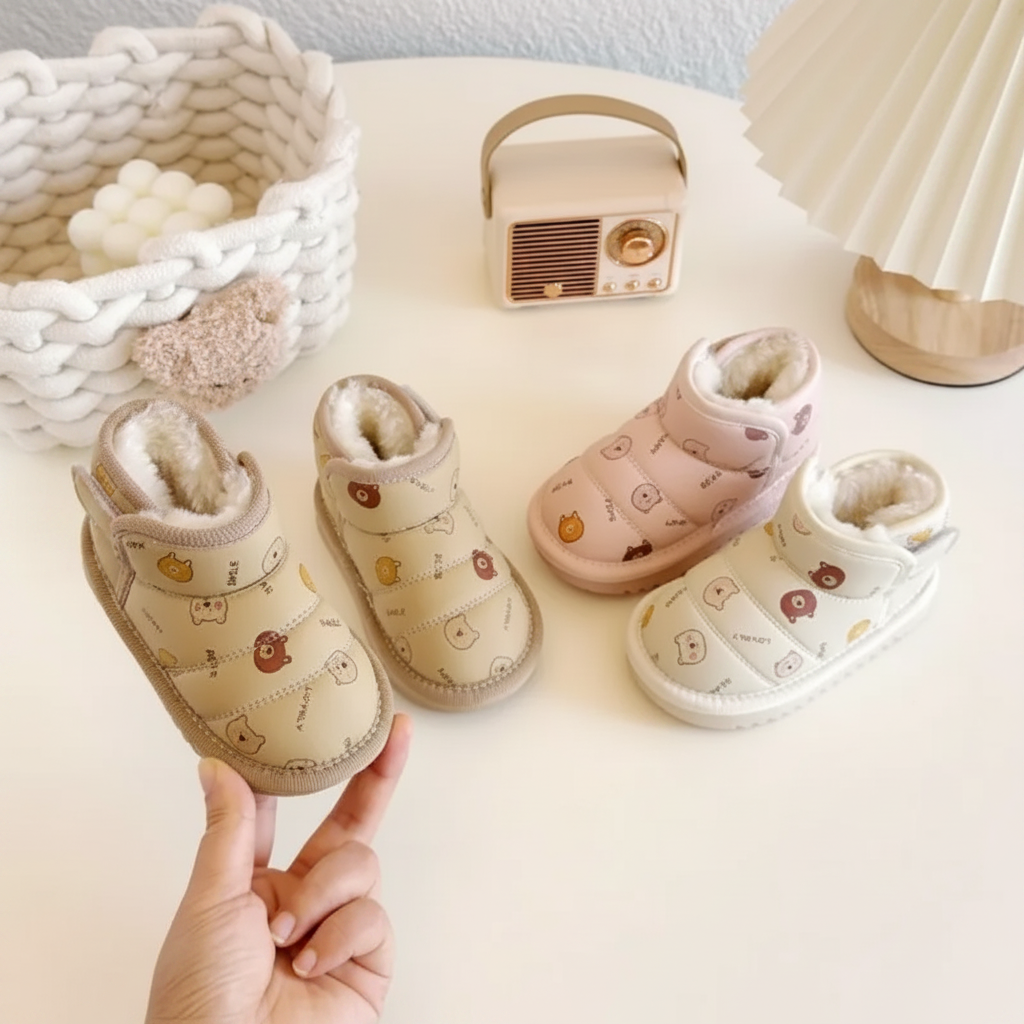 LittleSnow – Cálidas y bonitas: botas infantiles con forro interior suave