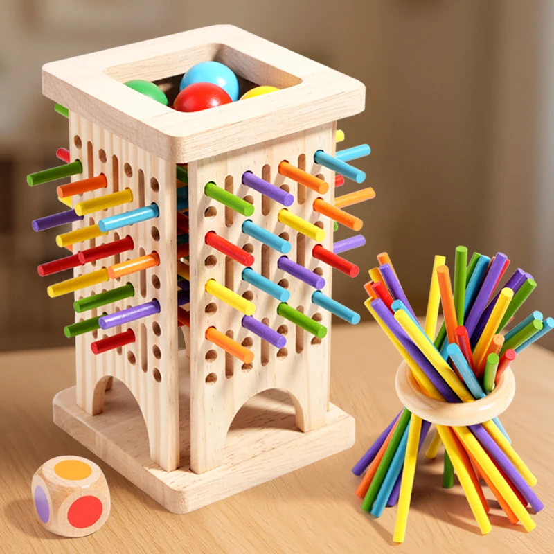 Wooden Stick Battle Game – Razonamiento e Interacción – Juego de mesa estratégico