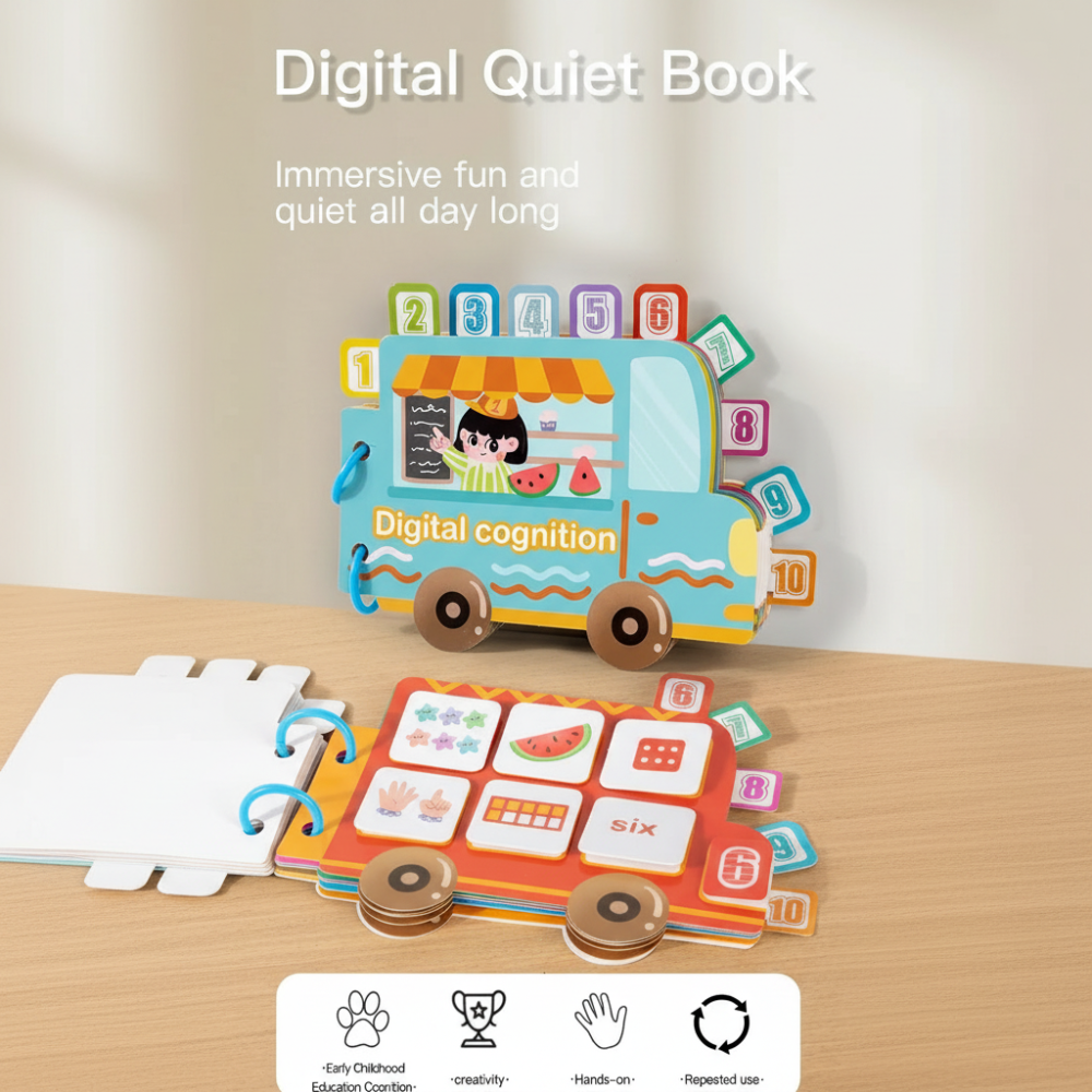 SmartCount – Educativo y lúdico – Cuaderno de números con actividades para contar