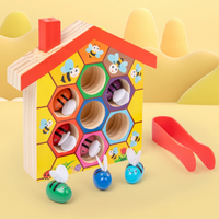 Thumbnail for HoneyHive – Montessori & Educativo – Juego de clasificación de abejas de madera