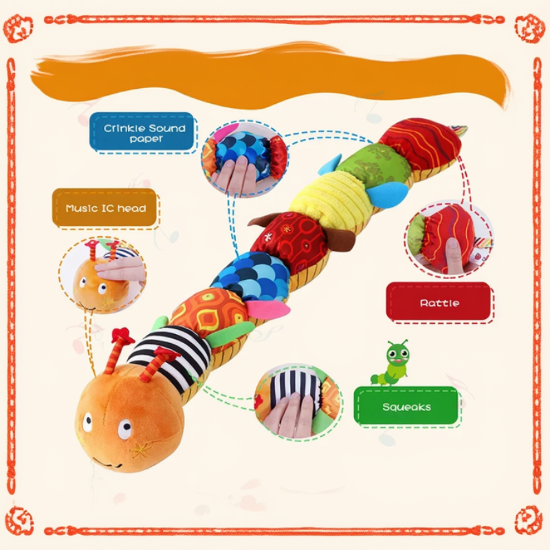 CuddleCater – Estimulante para los sentidos y el desarrollo – Sonajero para bebés