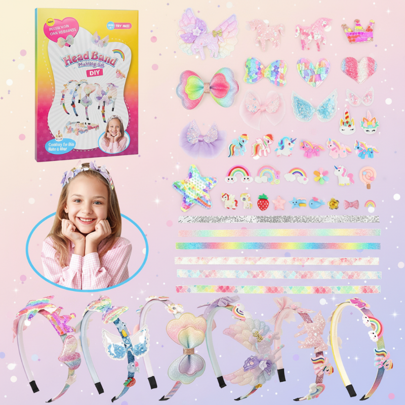 DIY Headband Making Kit – Creativo y divertido – Set de accesorios para el pelo