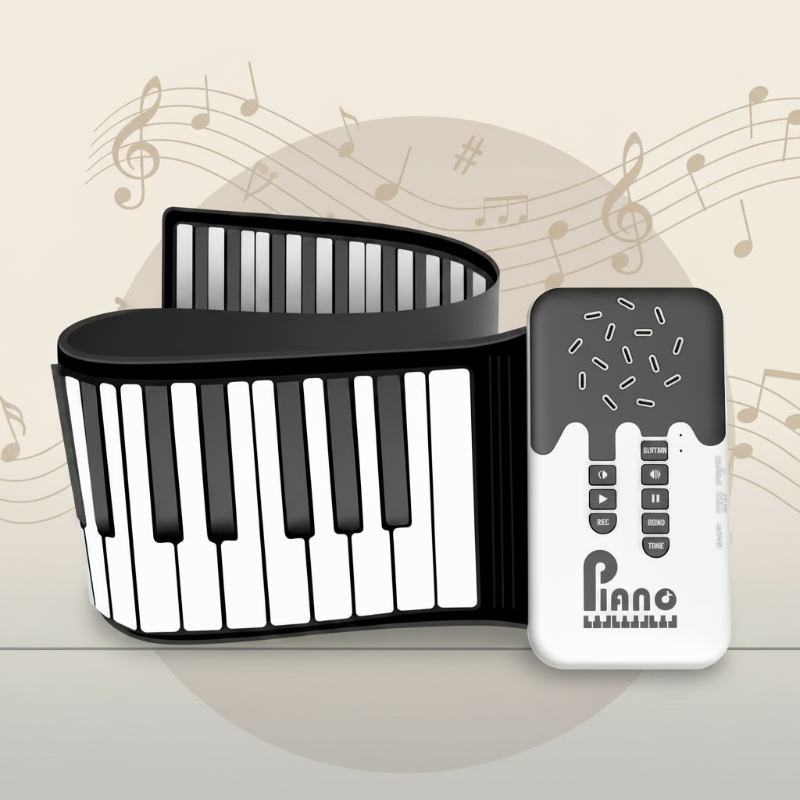 Roll-up Piano Keyboard – Creativo y educativo: piano plegable