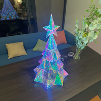 Thumbnail for CrystalGlow – Festivo y acogedor: árbol de Navidad decorativo con luces LED