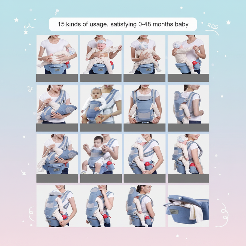 CozyCarry – Práctico y ajustable: portabebés 3 en 1