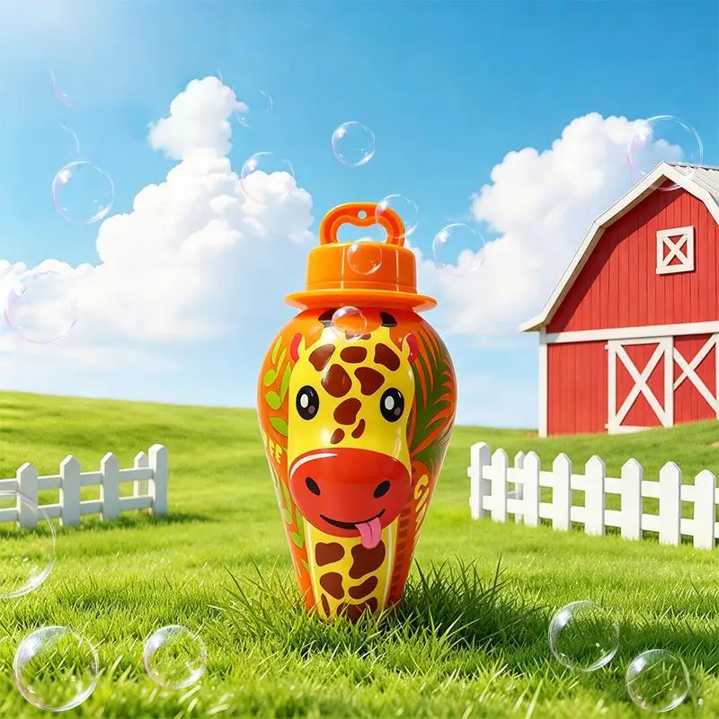 BubblePals – Alegre y divertido – Mini máquina de pompas antiderrame con diseño de animales