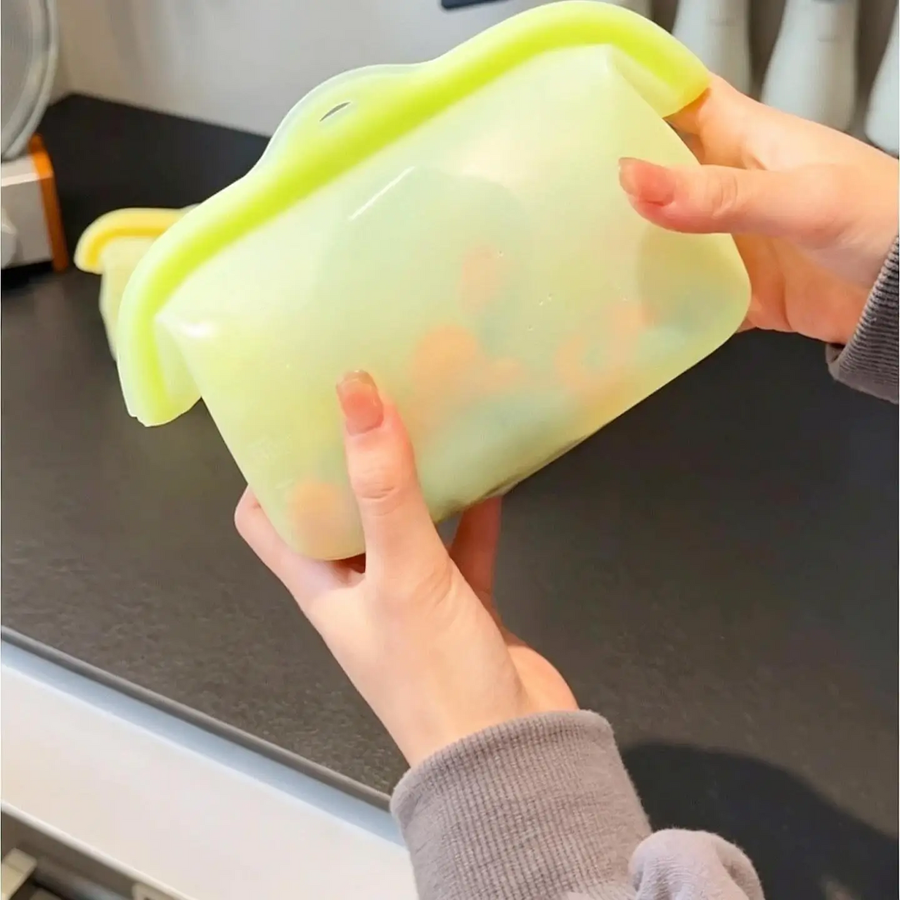 MealSaver – Práctica y reutilizable: bolsa de silicona para conservar alimentos