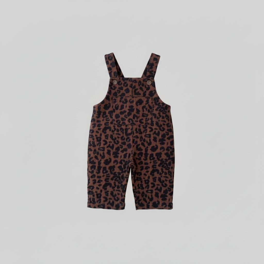 LeopardChic – A la última y cómodos: petos para niñas con estampado de leopardo