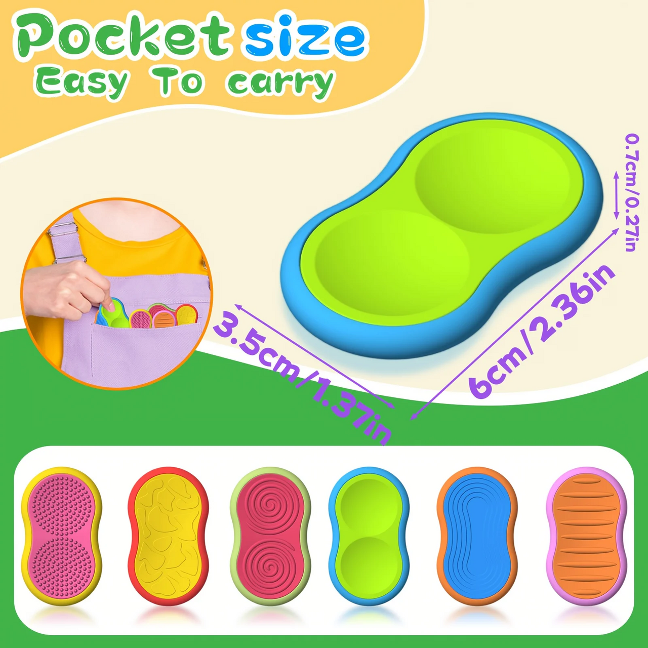 SensorySlide – Relajante e interactivo: juguetes magnéticos para calmar la inquietud