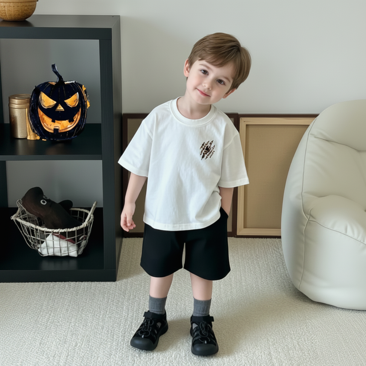 WildRoar – Divertido y desenfadado – Camiseta infantil con estampado de tigre
