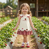 BerryBloom – Bonito y cómodo: vestido de niña con estampado de fresas y conejitos