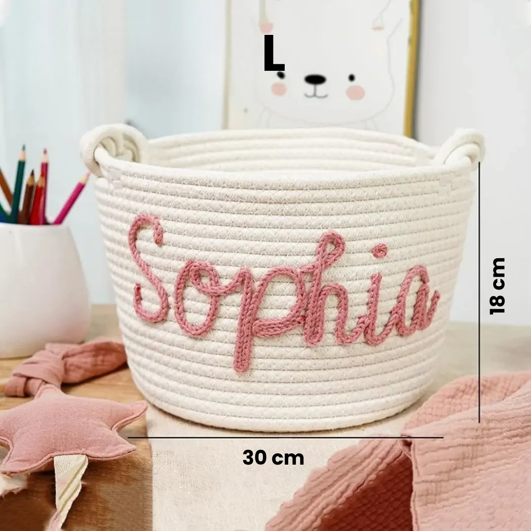 CuddleBasket – Bonito y personalizado: cesto para pañales personalizado