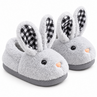 Thumbnail for BunnyToes – Suaves y cálidas: zapatillas de peluche con forma de conejo