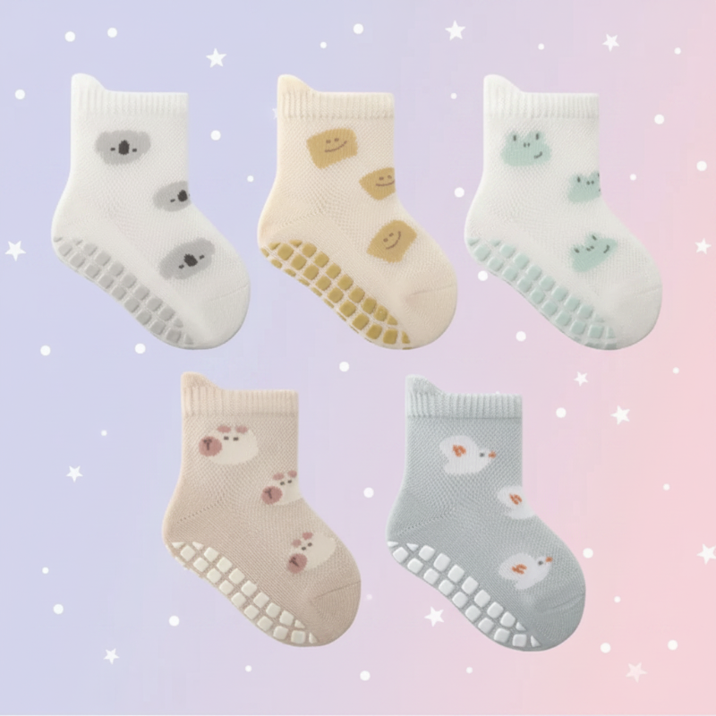 Soft Grip Socks – Suaves y prácticas: calcetines antideslizantes para bebés
