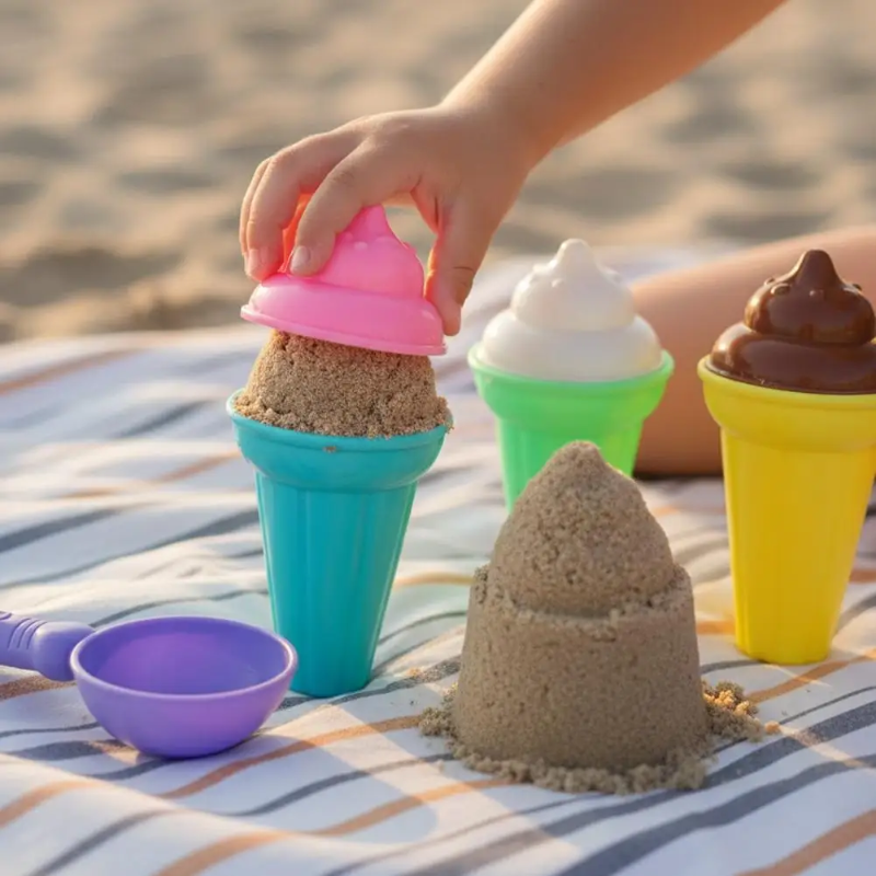 BeachFun – Diversión en la arena y creatividad – Set de juego «Helado de playa»
