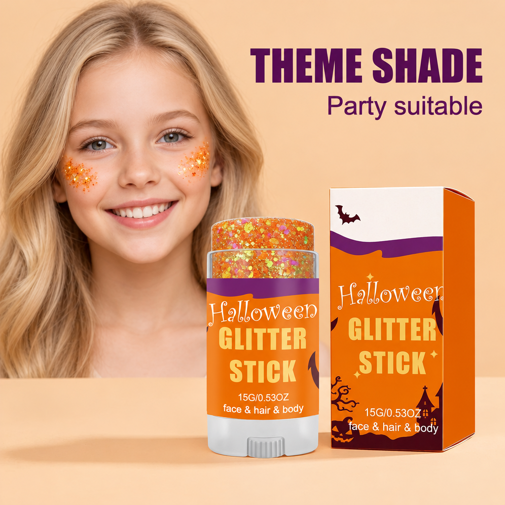 GlitterPop – Brillante y festivo: barra de purpurina de Halloween para el rostro, el pelo y el cuerpo
