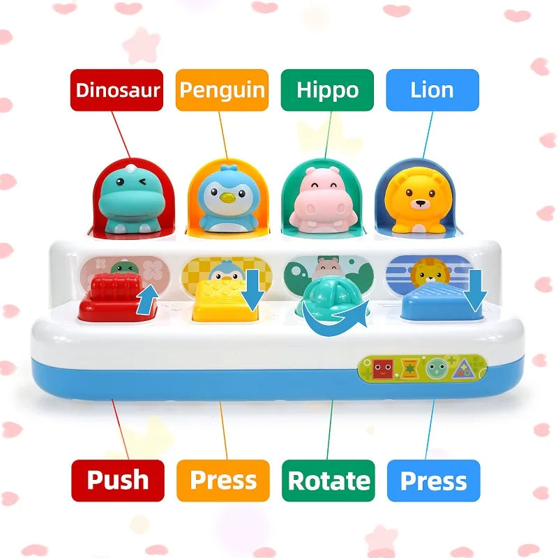 Baby Button Toy™ - Pulsa y gira los botones - Juguete con botones para Bebés