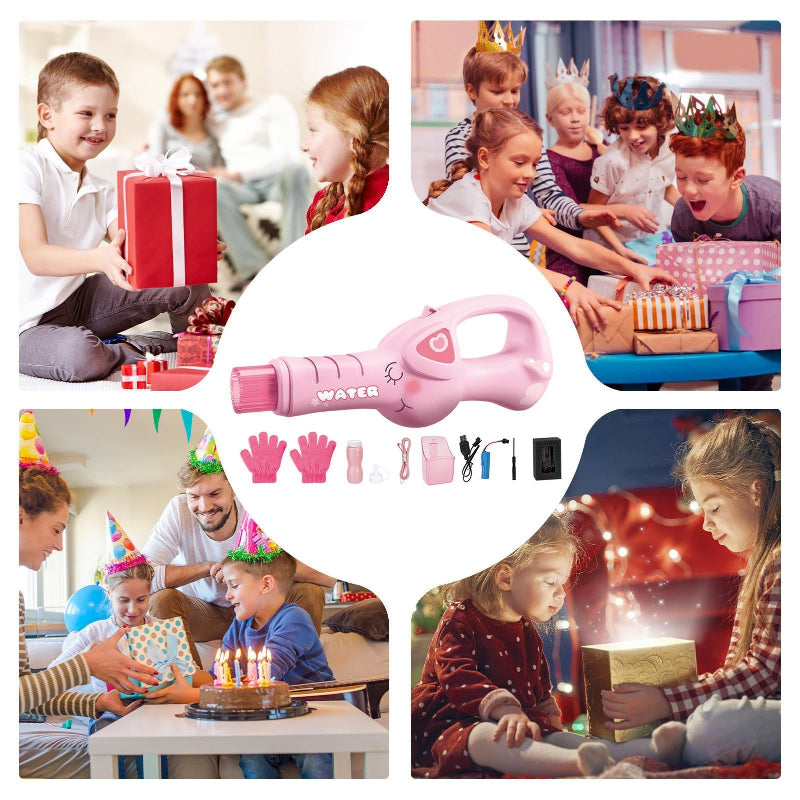 Electric Bubble Maker – Recargable y con luz para niños
