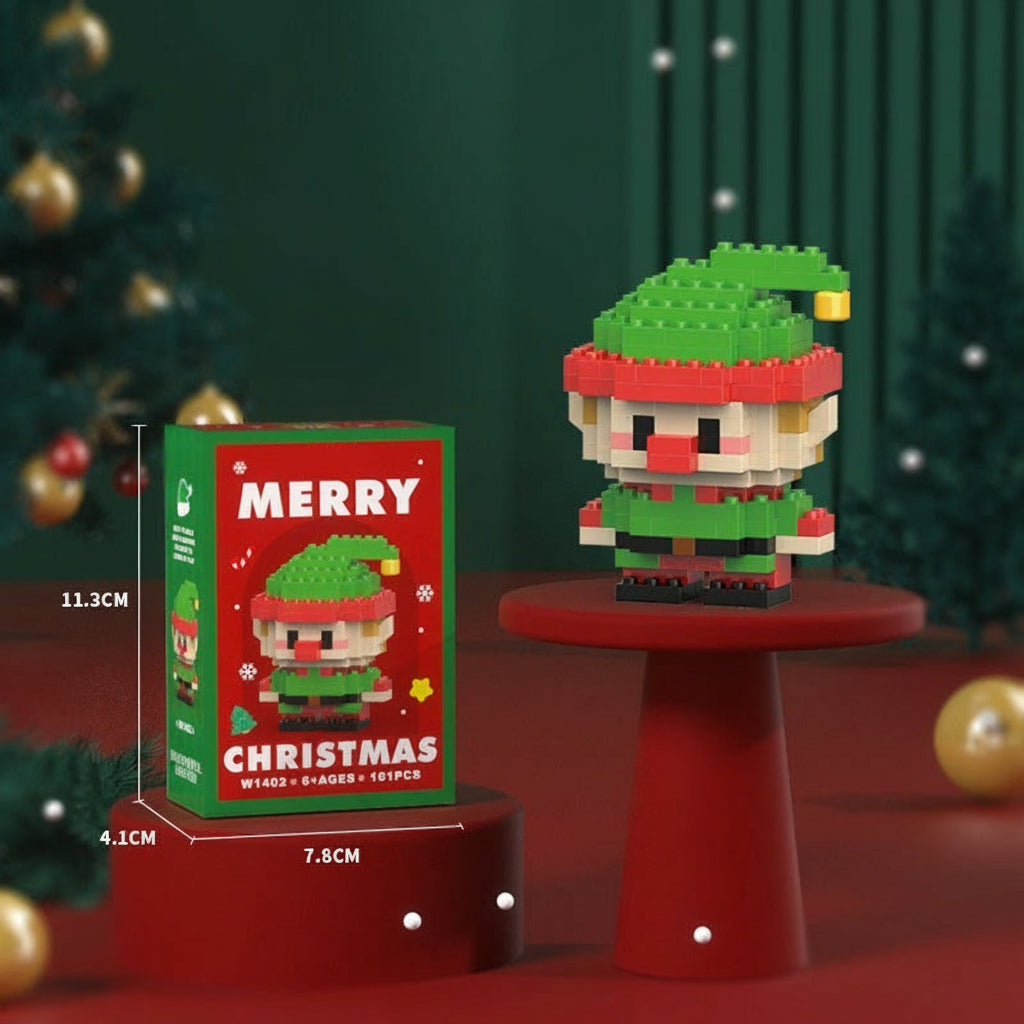 HolidayBlocks – Alegre y decorativo: mini bloques de construcción navideños