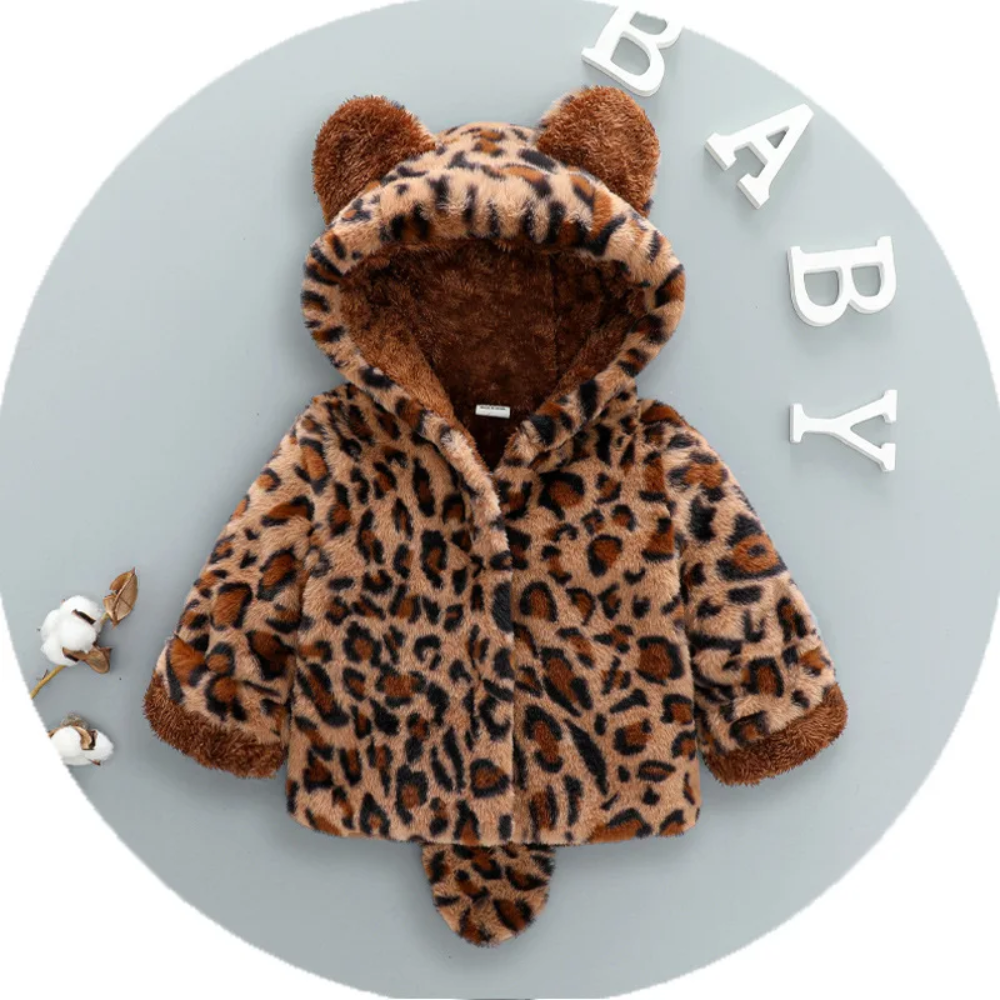 CozyPrincess – Cálida y suave – Chaqueta de felpa con capucha para niñas