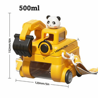 Thumbnail for TinyExcavators – Única y funcional: botella de agua con forma de excavadora y pajita