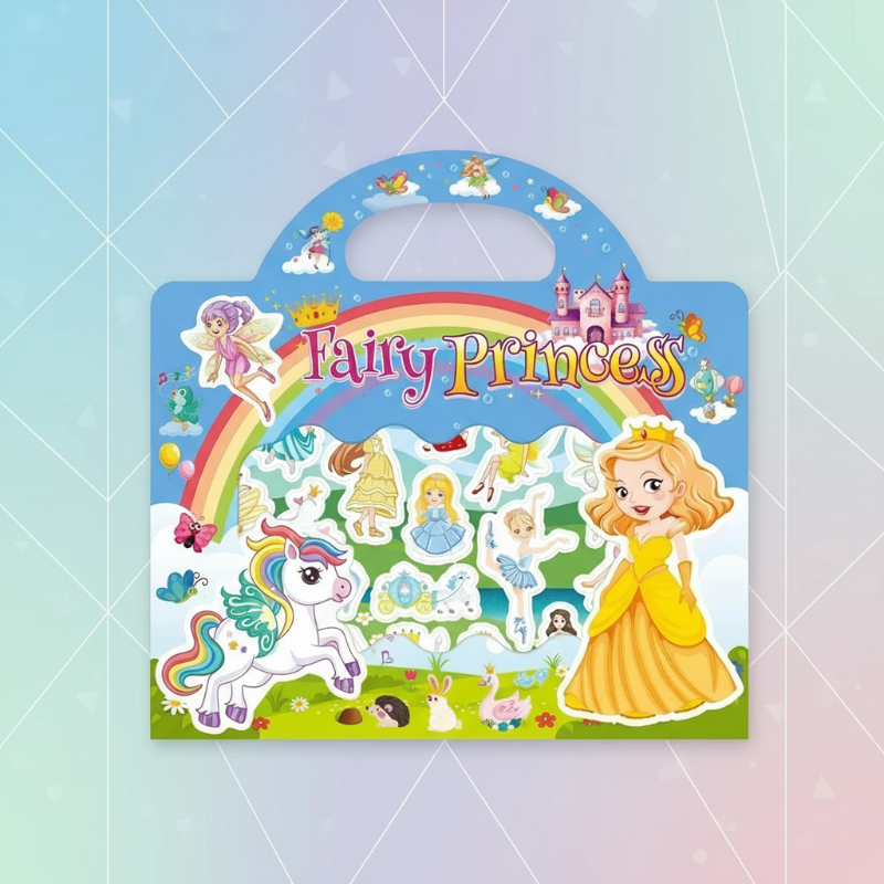 StickerFun – Colorido e instructivo - Libro de pegatinas reutilizable