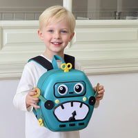 Thumbnail for MiniBot – Atrevido y práctico: mochila infantil con diseño de robot