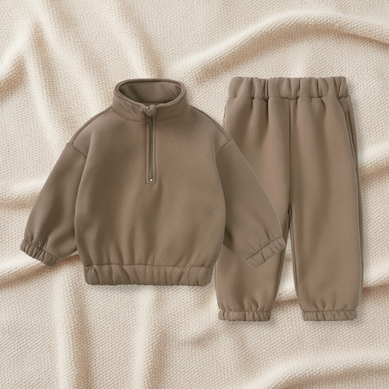Winter Tracksuit – Calidez y comodidad: conjunto de ropa de invierno para niños