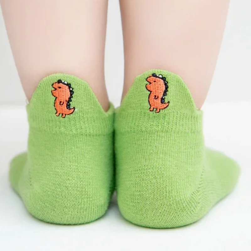 PlayfulToes – Coloridos y suaves – Calcetines cortos para niños (juego de 5)