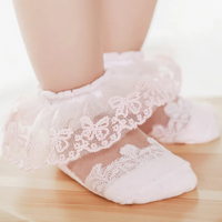Thumbnail for BabyBliss – Cómodos y ligeros: calcetines de encaje para bebé