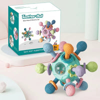 Thumbnail for CalmChew – Suave y seguro: anillo de dentición de silicona 3 en 1