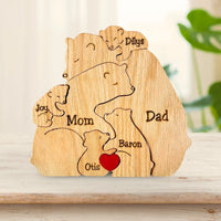 Thumbnail for Family Puzzle™ – Regalo personalizado para el Día de la Madre con una familia de ositos