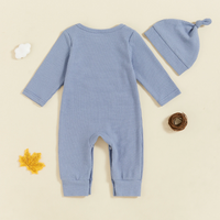 Thumbnail for CuddleBaby – Hola, soy nueva aquí: Conjunto de mono y gorrito para bebé