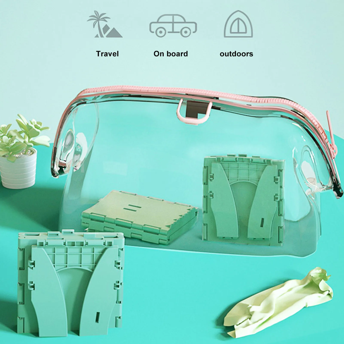 BabyCare – Práctico y portátil: orinal plegable para niños