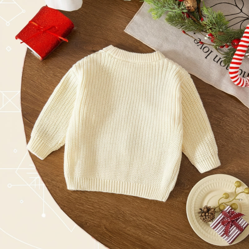JoyKnit – Acogedor y cálido: jersey navideño con texto