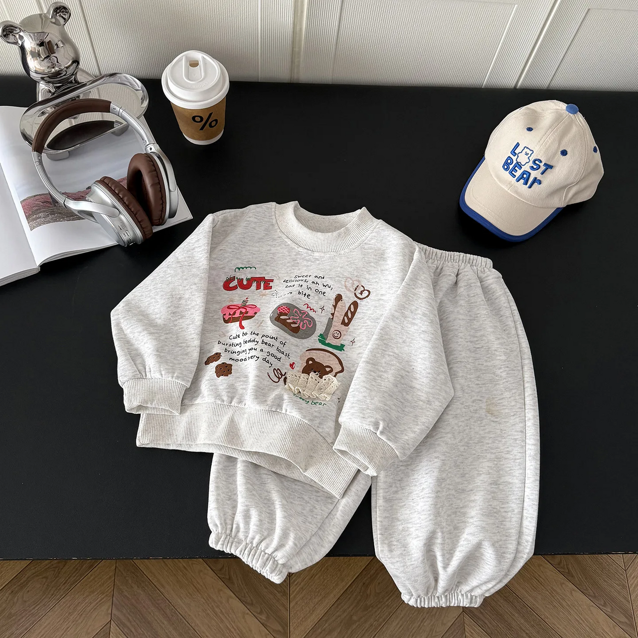 MiniBuddy – Suave y práctico: conjunto de jersey infantil de manga larga