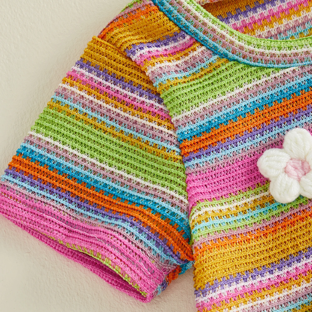 RainbowBloom – Colorido y adorable – Conjunto infantil «Flower Power»