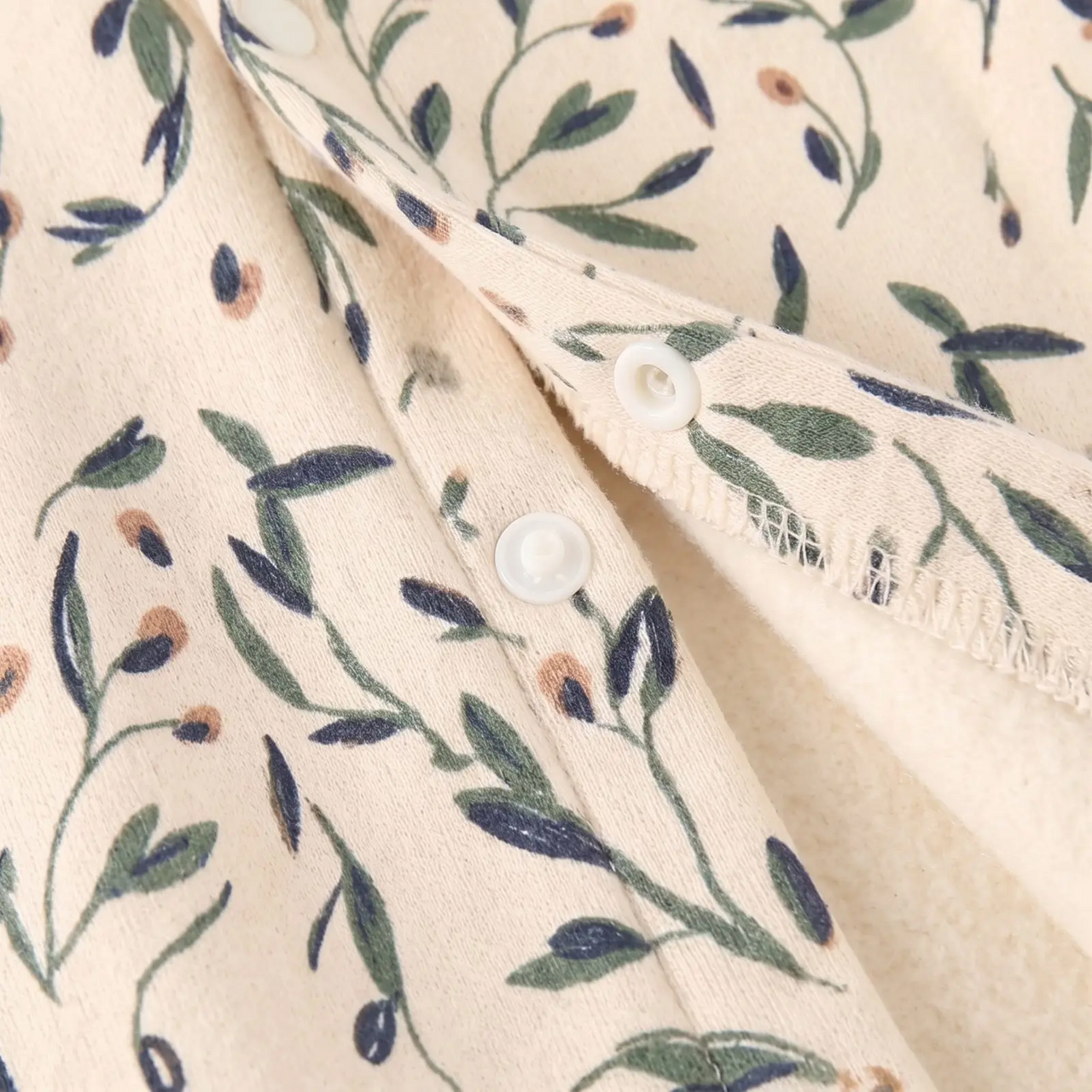 FloraCozy – Suave y cálido – Body de invierno para niñas con motivos florales
