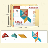 Thumbnail for MagPlayer – Creatividad y motricidad – Bloques magnéticos de madera para construir DIY