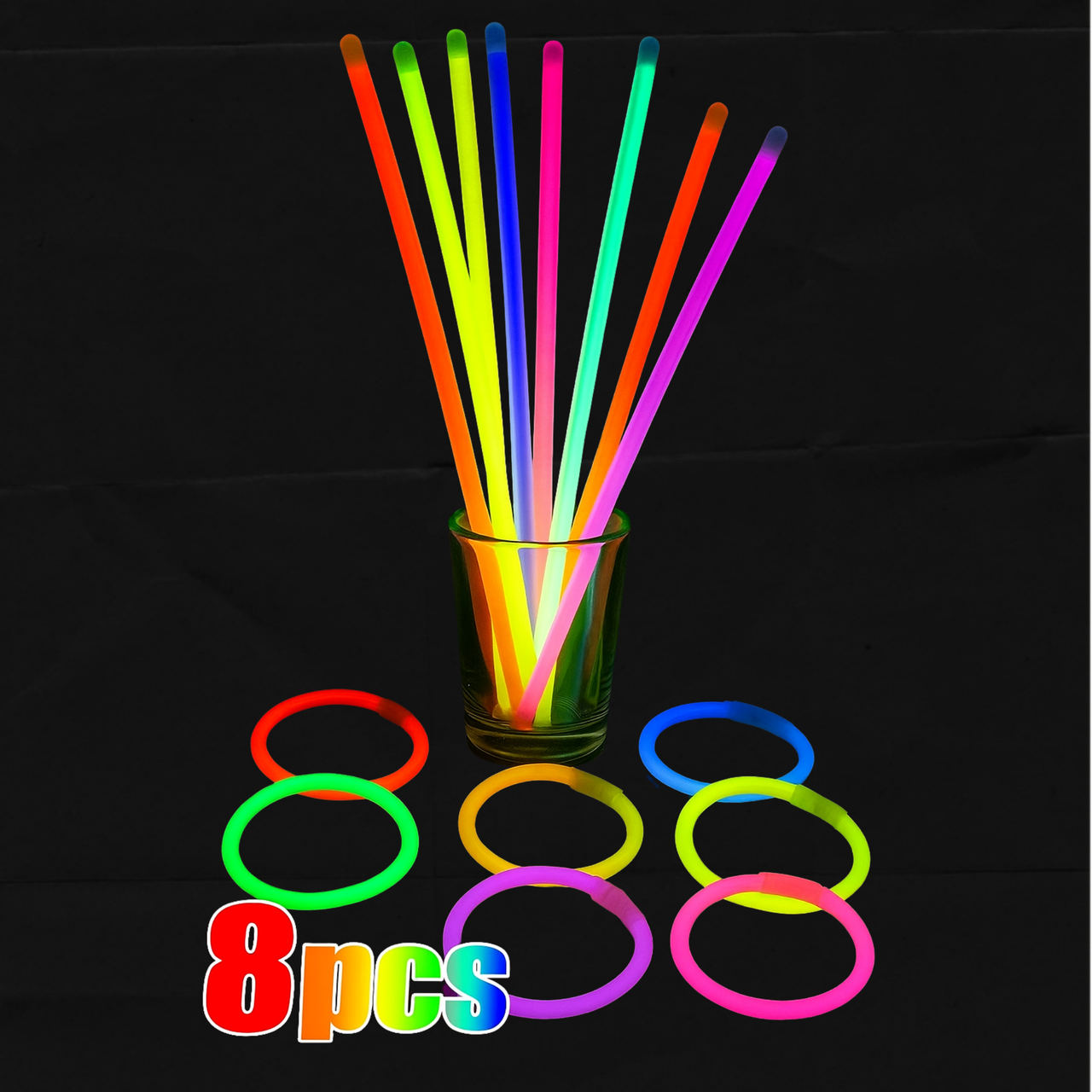 NeonJoy – Coloridos y brillantes: palitos luminosos para fiestas