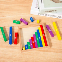 Thumbnail for TinyMath – Didáctico y educativo – Tablero de cálculo con números de madera