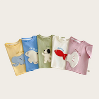 Thumbnail for LittlePatch – Dibujos animados y diversión  – Camiseta infantil con parches de dibujos animados