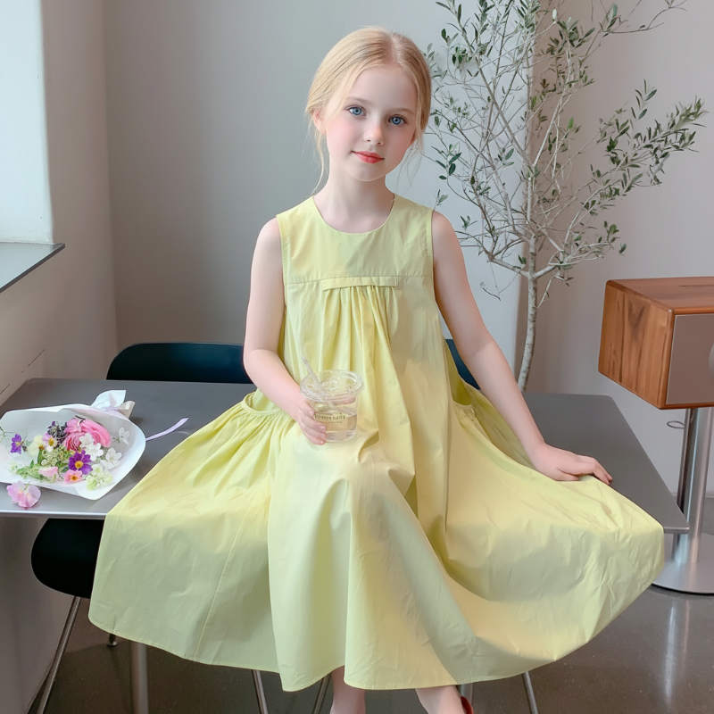 Summer Dress – Ligero y veraniego – Vestido amarillo de verano