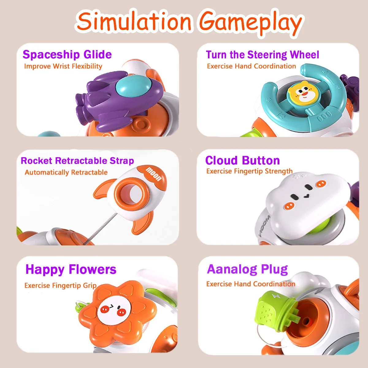 FunSkills – Montessori & Educativo – Cubo de actividades educativas