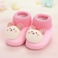 Thumbnail for CuddleSteps – Cálidas y antideslizantes: zapatillas para bebés con animales