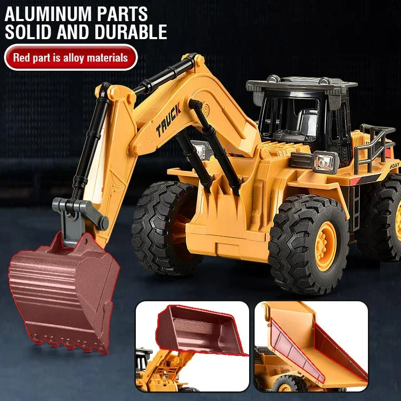 Power Machines – Realista y educativo – Vehículo de construcción con control remoto