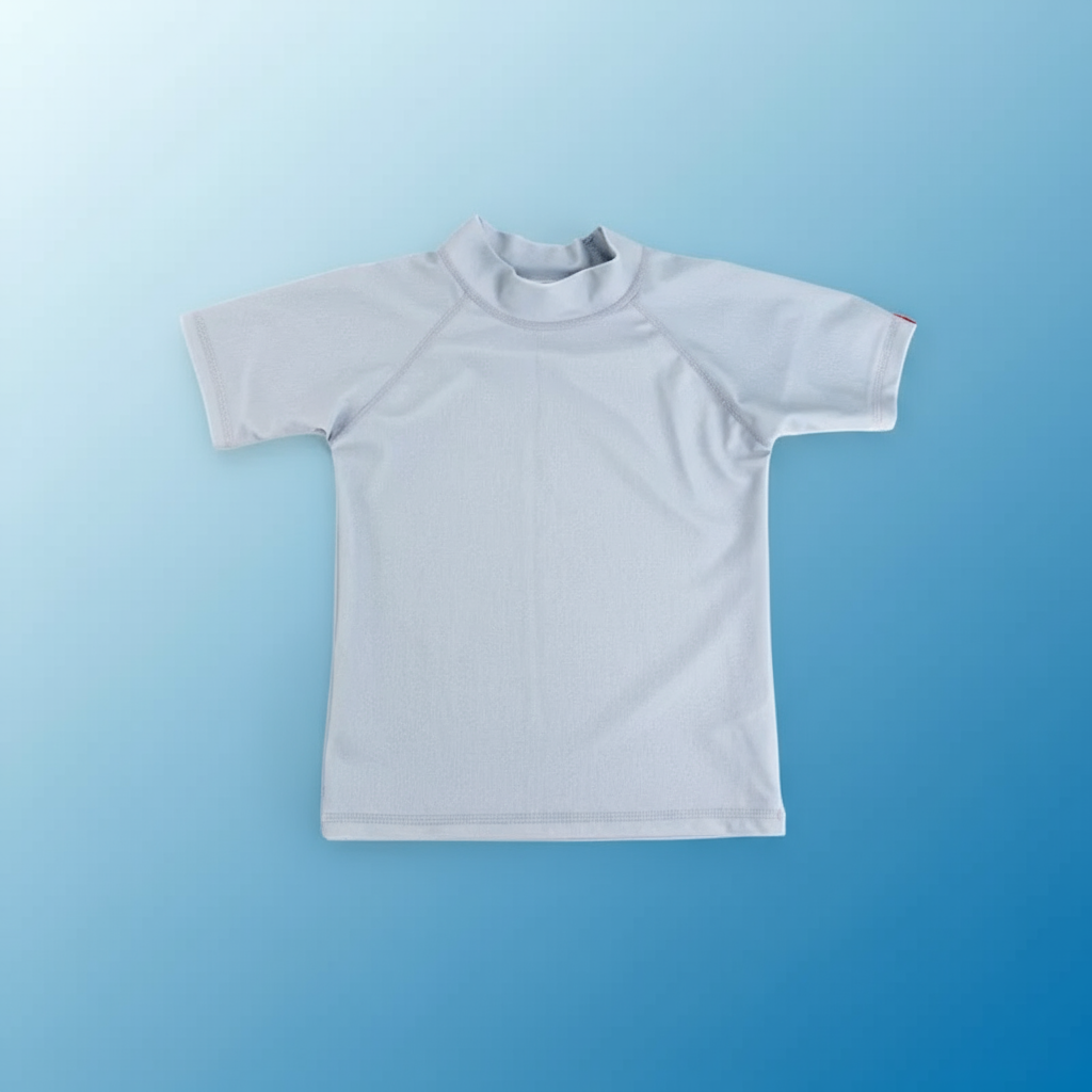 SunnyGuard – Verano y protección: camiseta de baño infantil con mangas cortas y protección UV